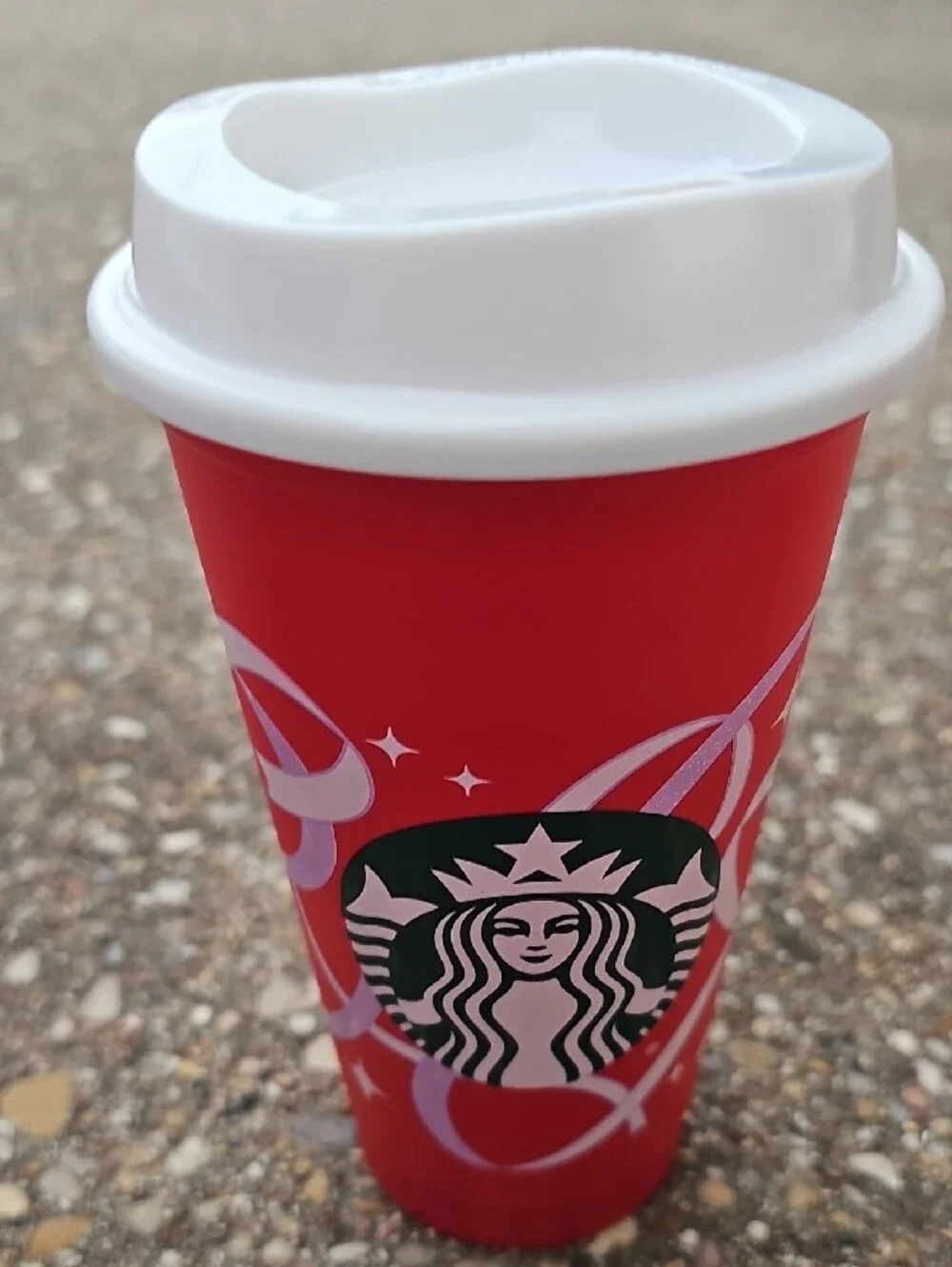 Starbucks Red Holiday Reusable Plastic Cups with Green Logo Set of 3 16 fl.oz